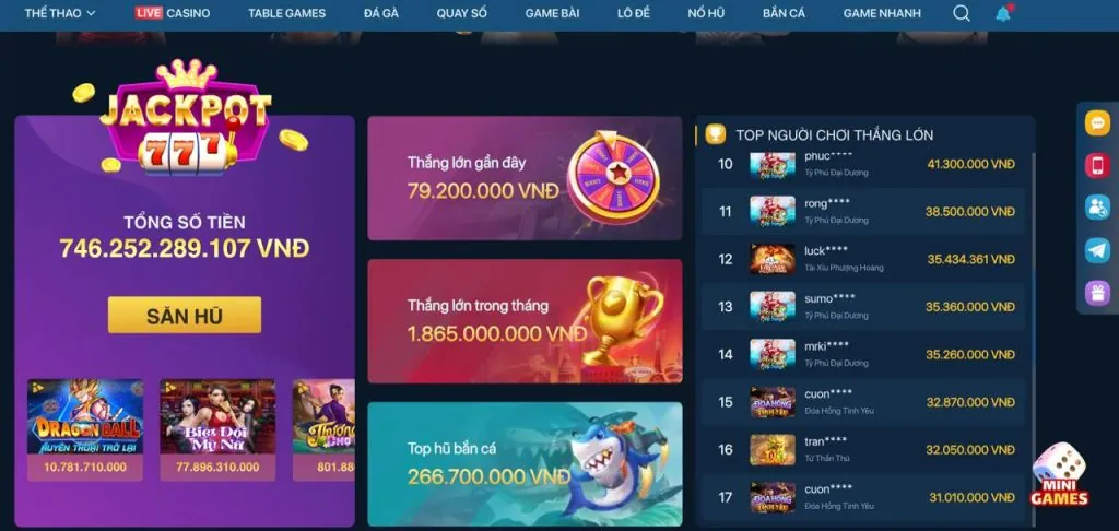 Lợi ích khi chọn c54777 win